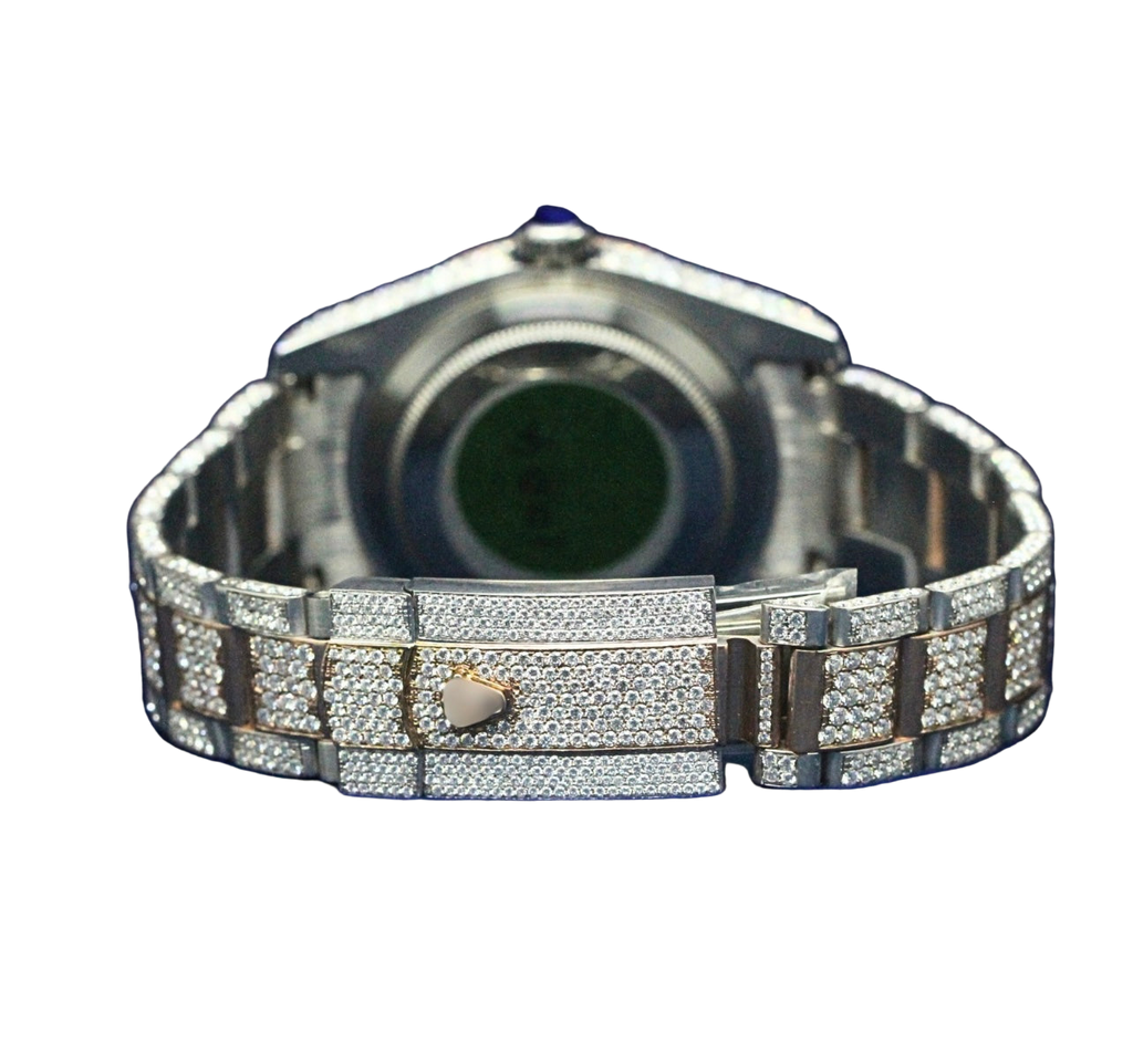 14K/18K Moissanite Rolex Inspire Frosted Rose Monarch