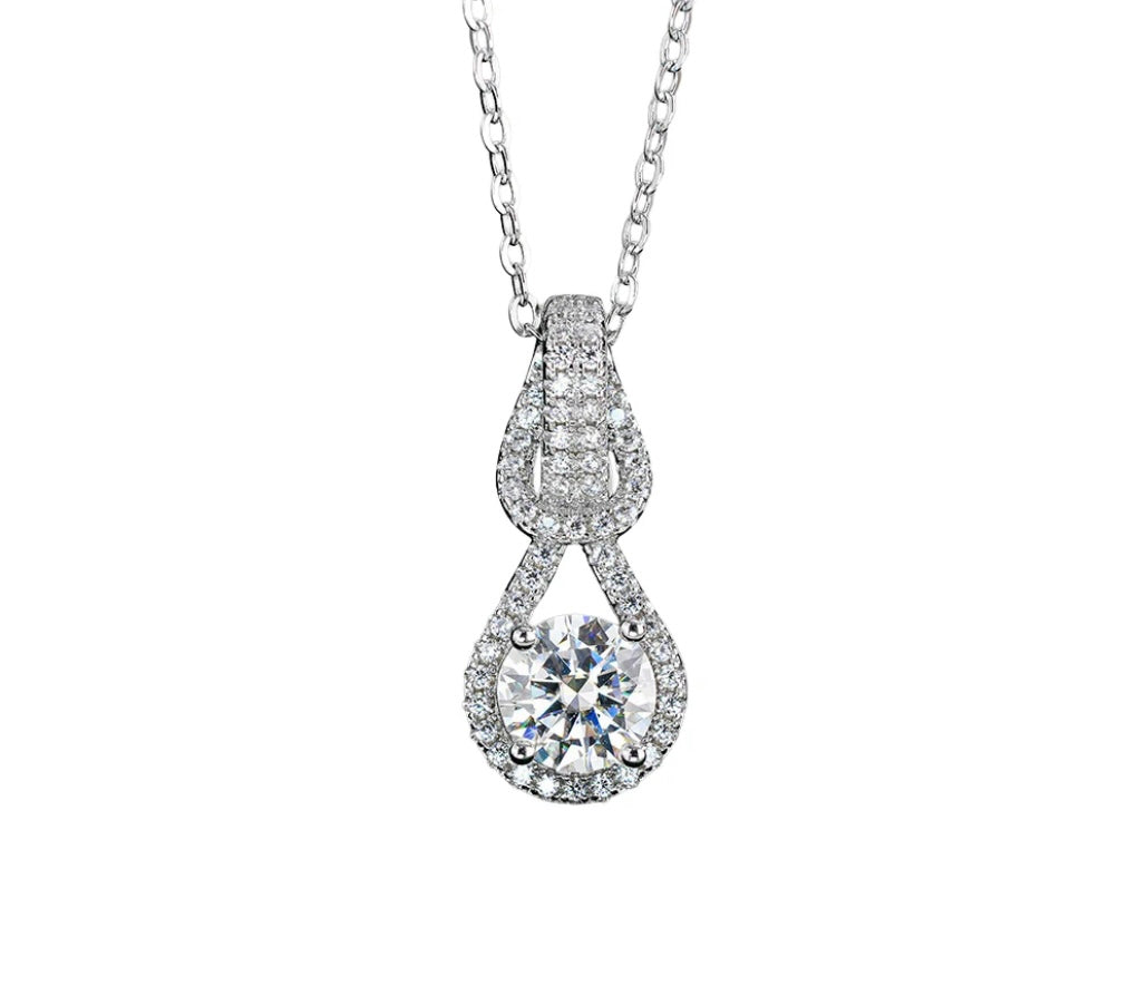 Moissanite Teardrop Necklace