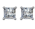 Moissanite Princess Cut Earrings