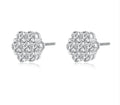 Moissanite Flower Earrings