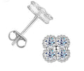 Moissanite Clover Earrings